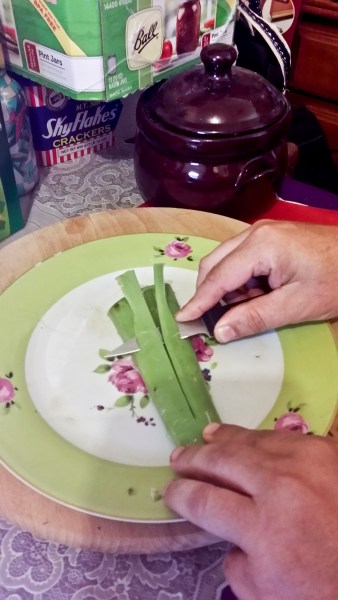 Slice off the green rind