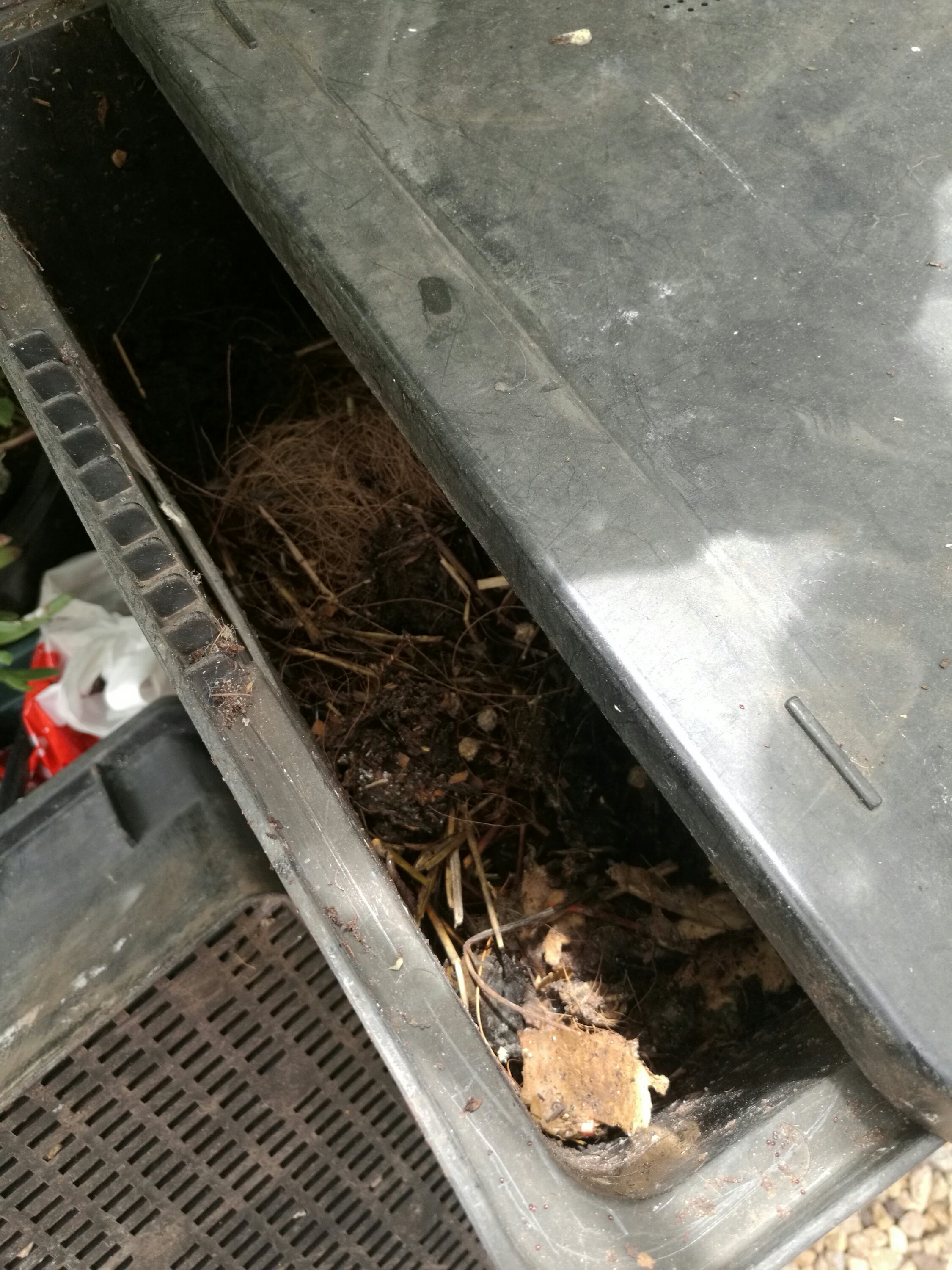 Crack open the lid a little to let hot air out.