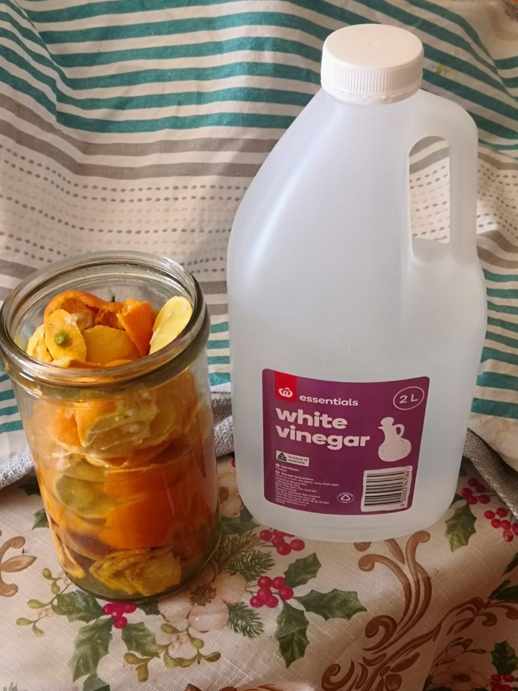 Citrus and vinegar cleaner