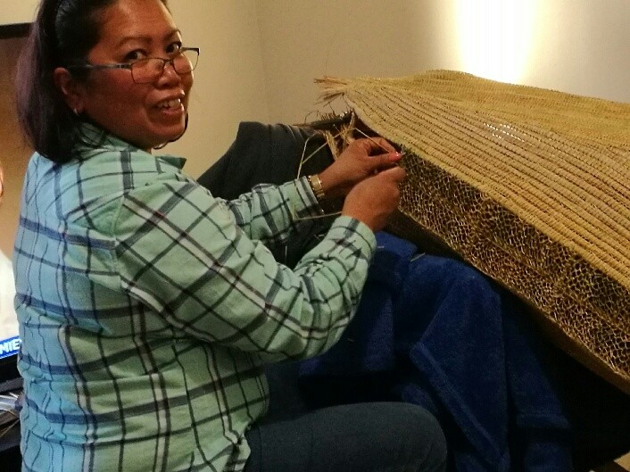 Jelina is happiest when weaving 