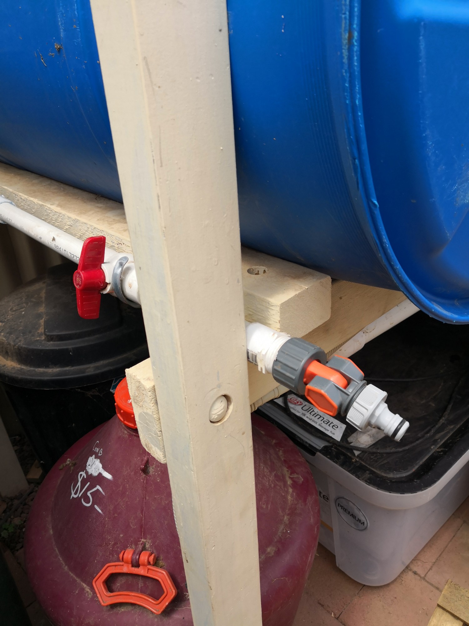 New tap for pumped rainwater New tap for pumped rainwater