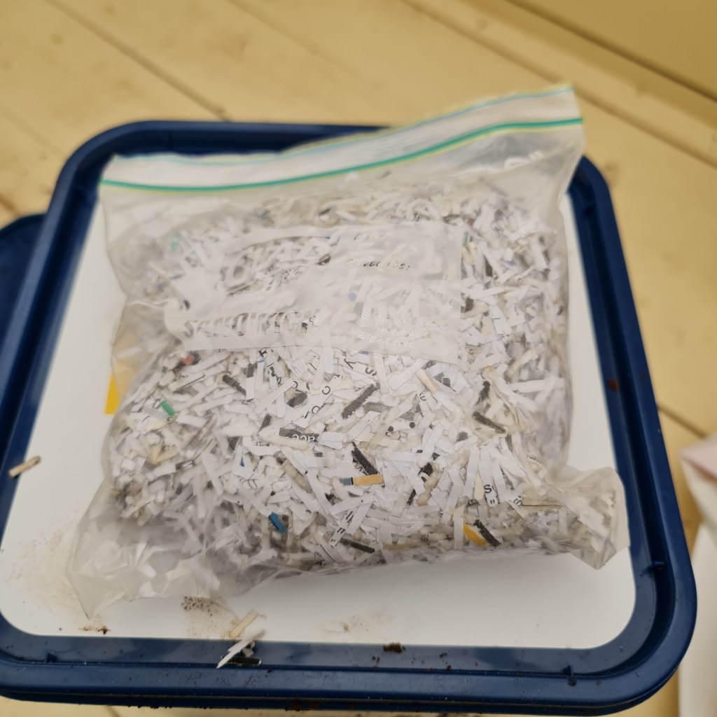 Trying to make Bokashi bran from shredded&nbsp;paper