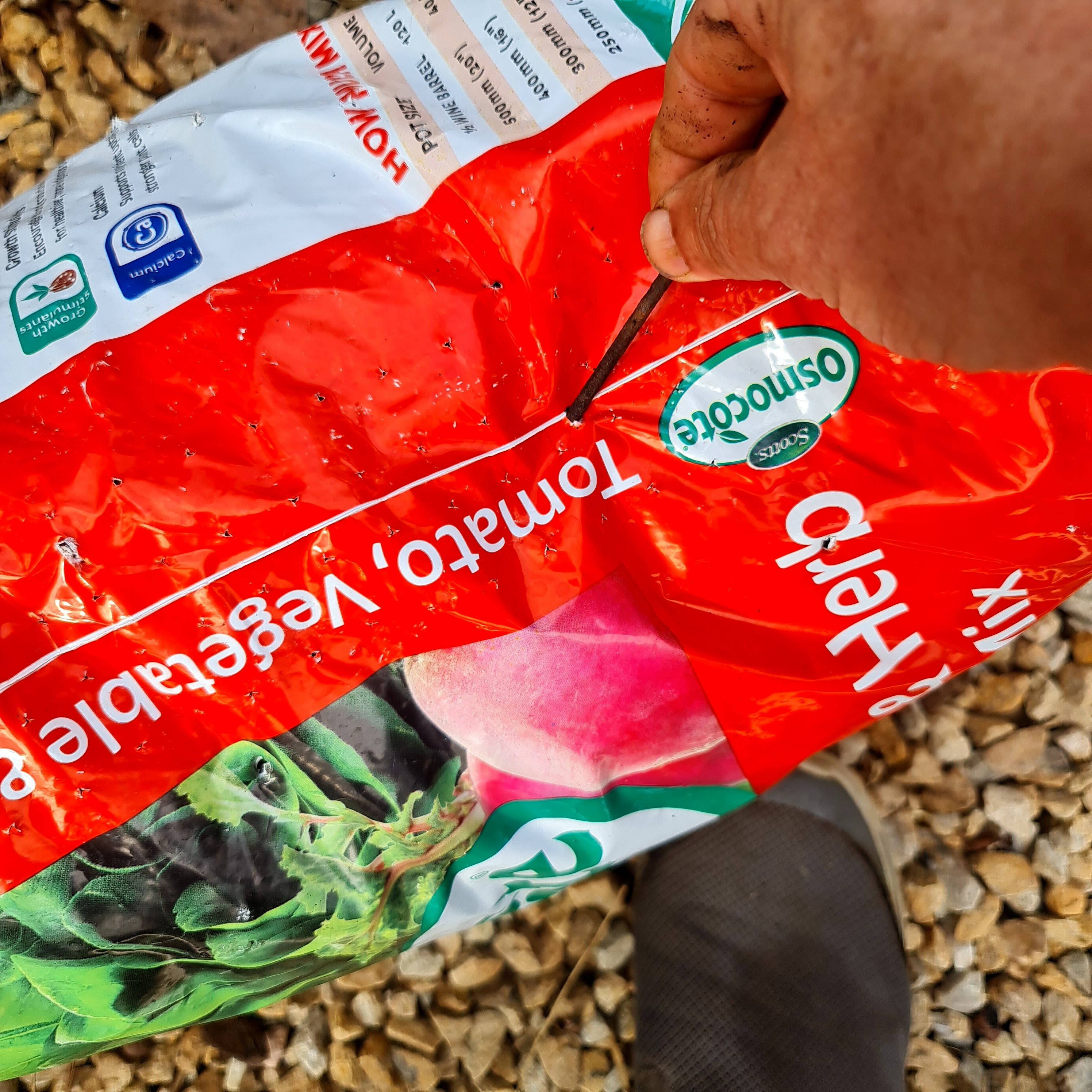 Make a few holes in what will be the bottom.