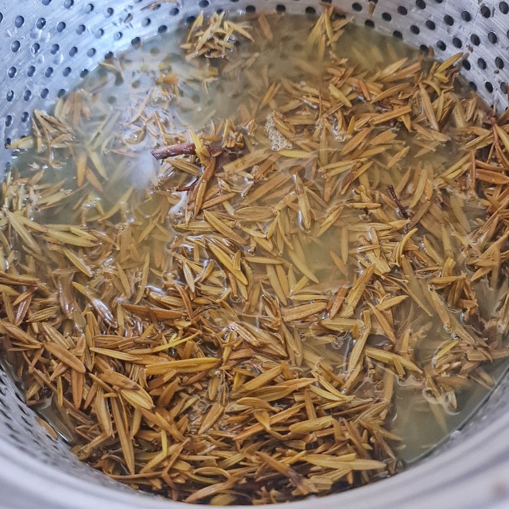 Just cover the marc from the tincturing stage with water.